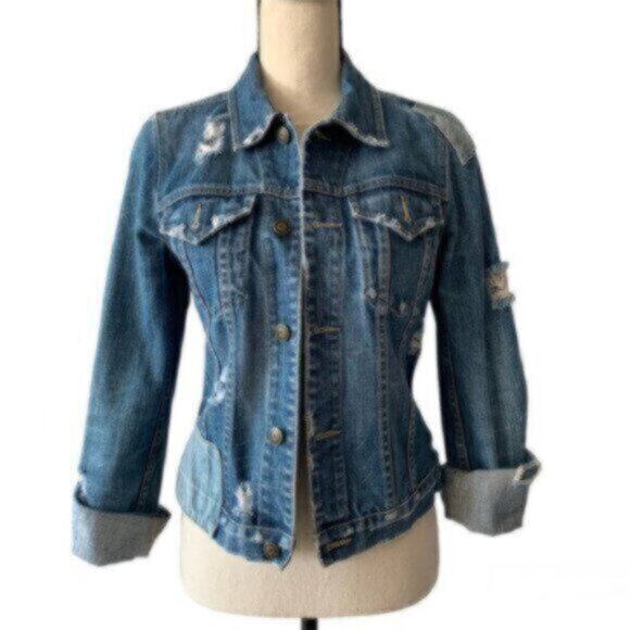 Levi's Jackets & Blazers - Earl Jean Distressed Patchwork Jean Jacket